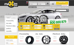 Webdesign - MAXIM pneu