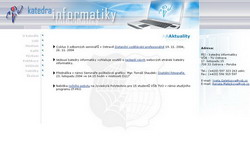 VŠB katedra informatiky - Webdesign        
        