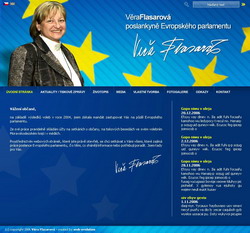 Europoslankyně Flasarová - Webdesign        
        